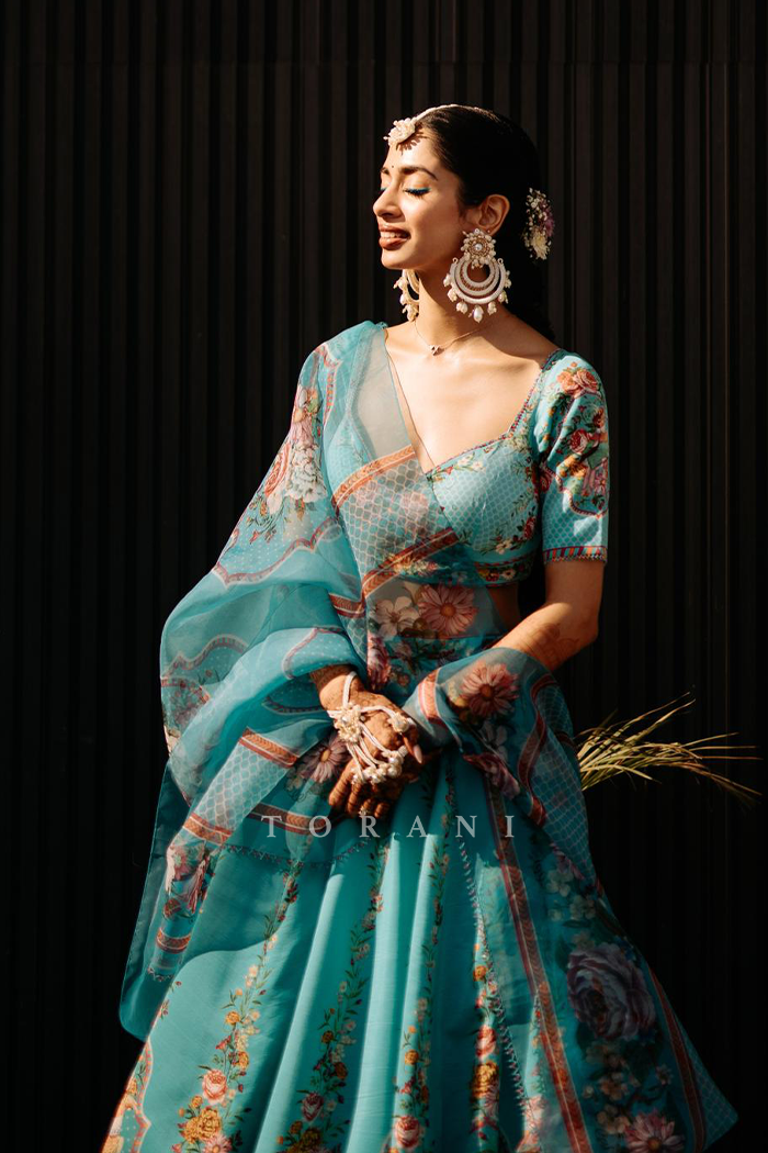 Shubhangi Pathak In our Firoza Arshneer Lehenga Set