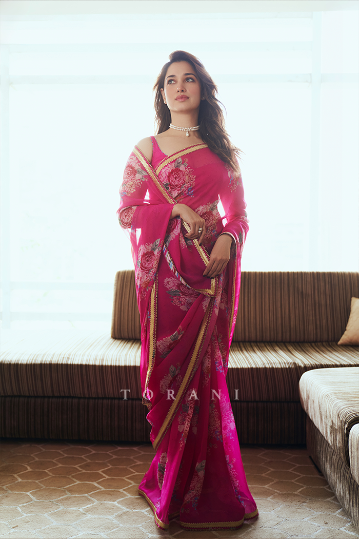 Tamannaah Bhatia In Our Rani Harini Saree Set