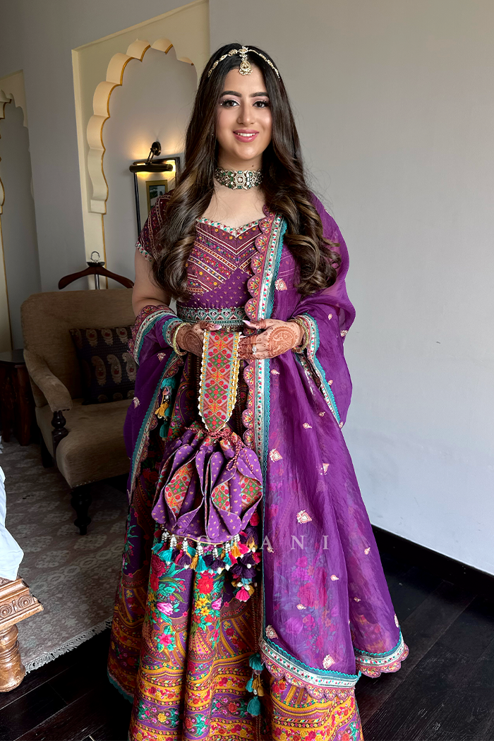 Prisha in our Dil Kusha Zaiba Anarkali Set & with Dil Kusha Juni Potli