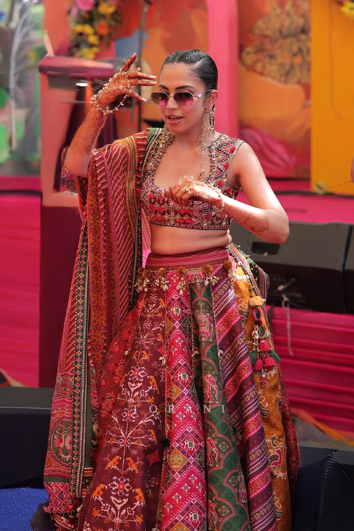 Saima Malhotra in our Rangili Meenakshi Lehenga Set