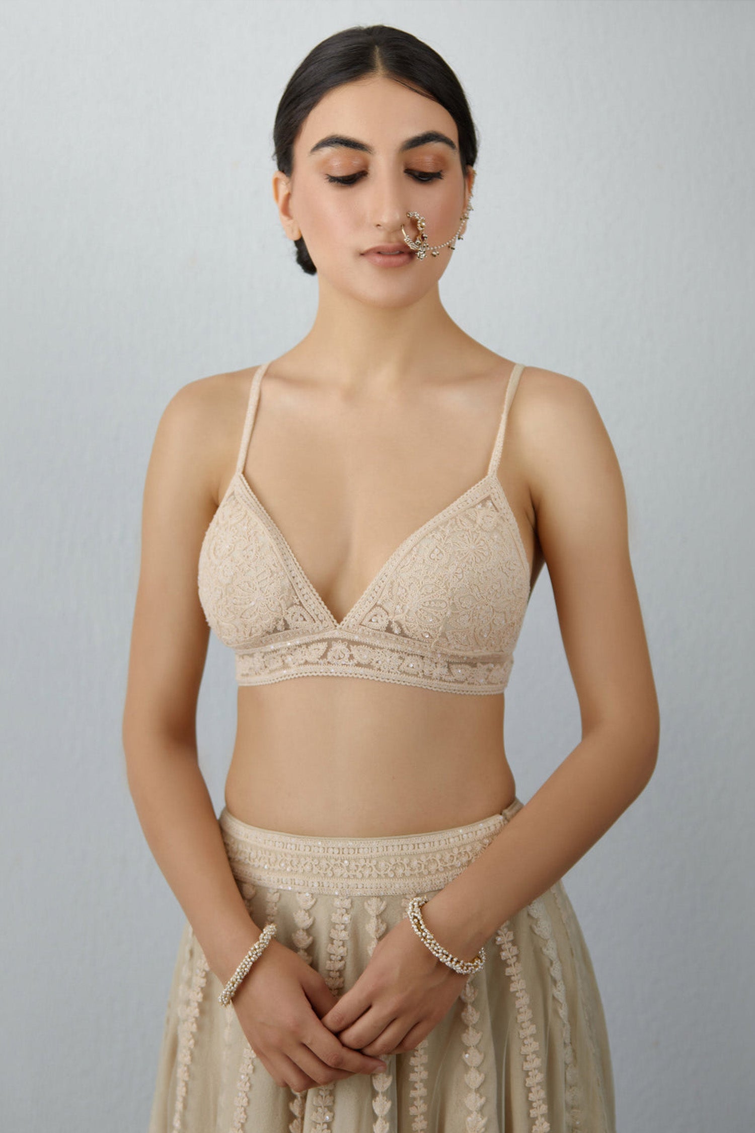 Mogra Doria Lehenga Set