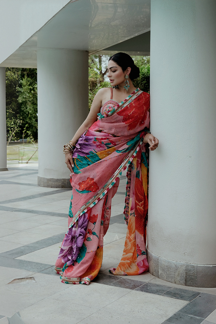 Neeru Bajwa In Our Dil Rang Nalini Saree Set
