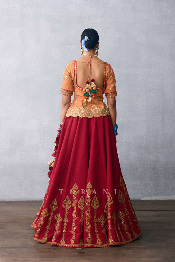 Saroja Gerua Shreeja Blouse