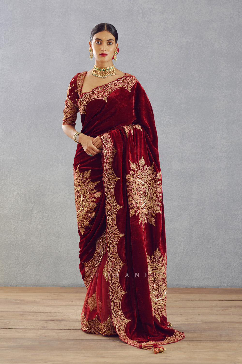 Sindoori Makhmal Yuvani Saree