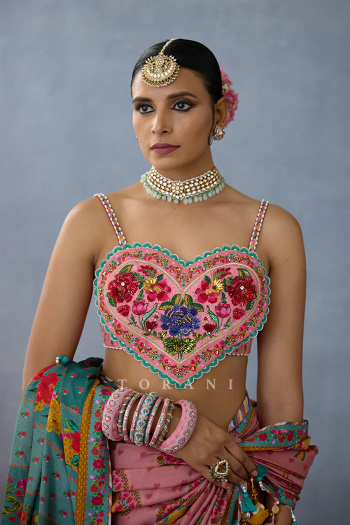 Claudia Robles Gil in our Neelima Pravya Arsia Saree Set