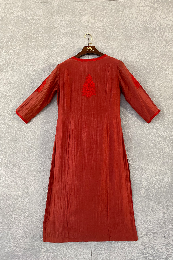 Sale - Surkh Sahara Kurta