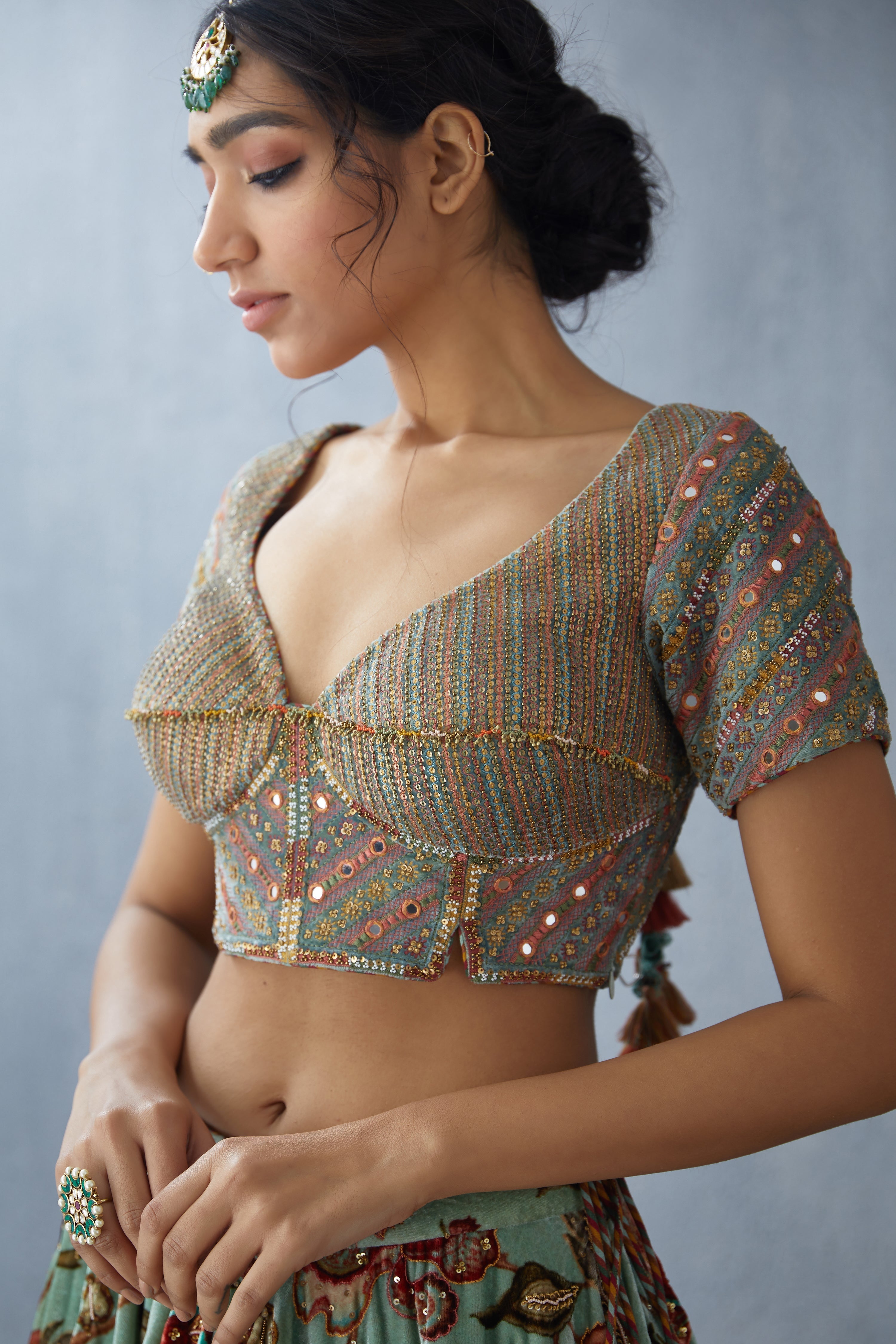 Champa Nikhat Lehenga Set