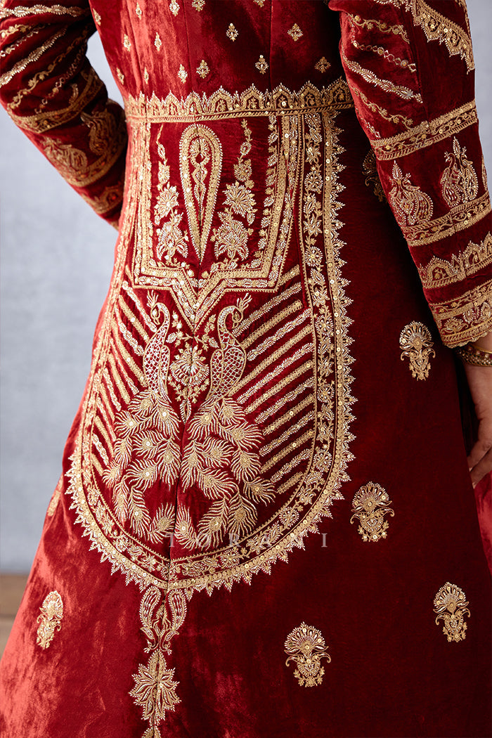 Sindoori Rabia Makhmal Jacket
