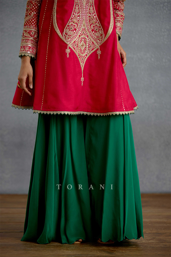 Dilkash Zamrud Sharara Set