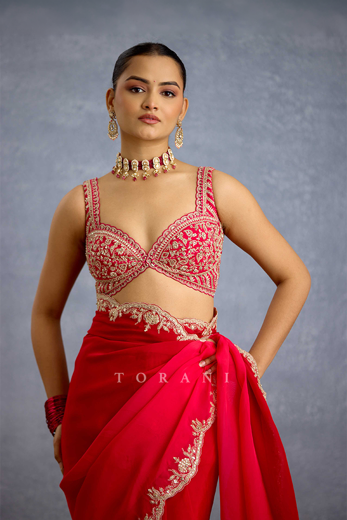 Malka Gulabi Mehraab Blouse