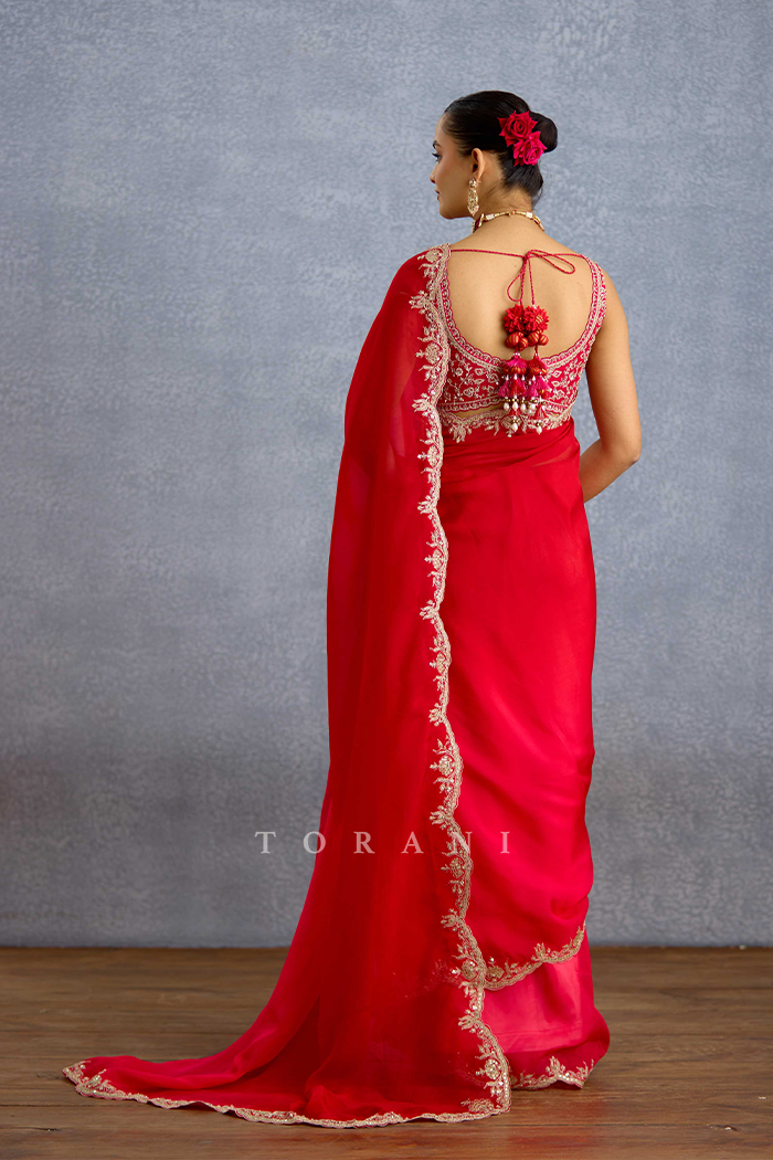 Malka Aab-e-Gulaab Ombre Saree