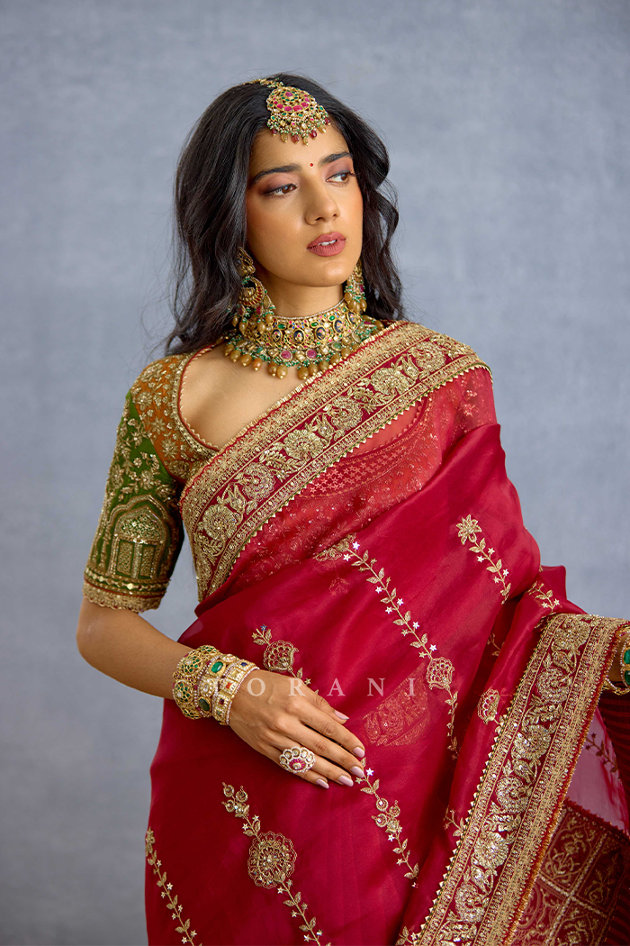 Shams Shaukat Mehel Saree