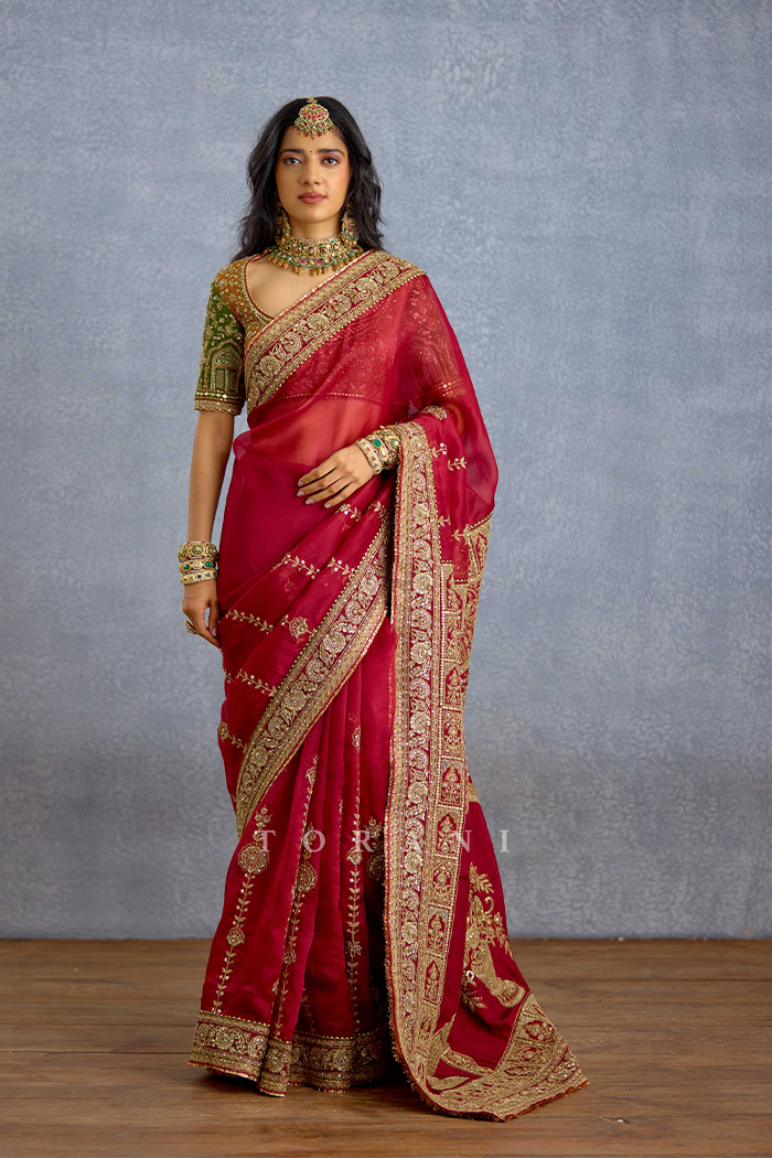 Shams Shaukat Mehel Saree