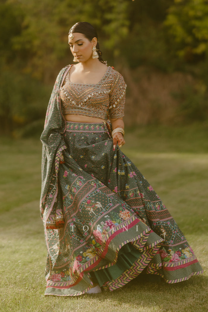 Ramneek Sodhi In Our Custom Sheesham Auroni Gul Saadat Lehenga Set