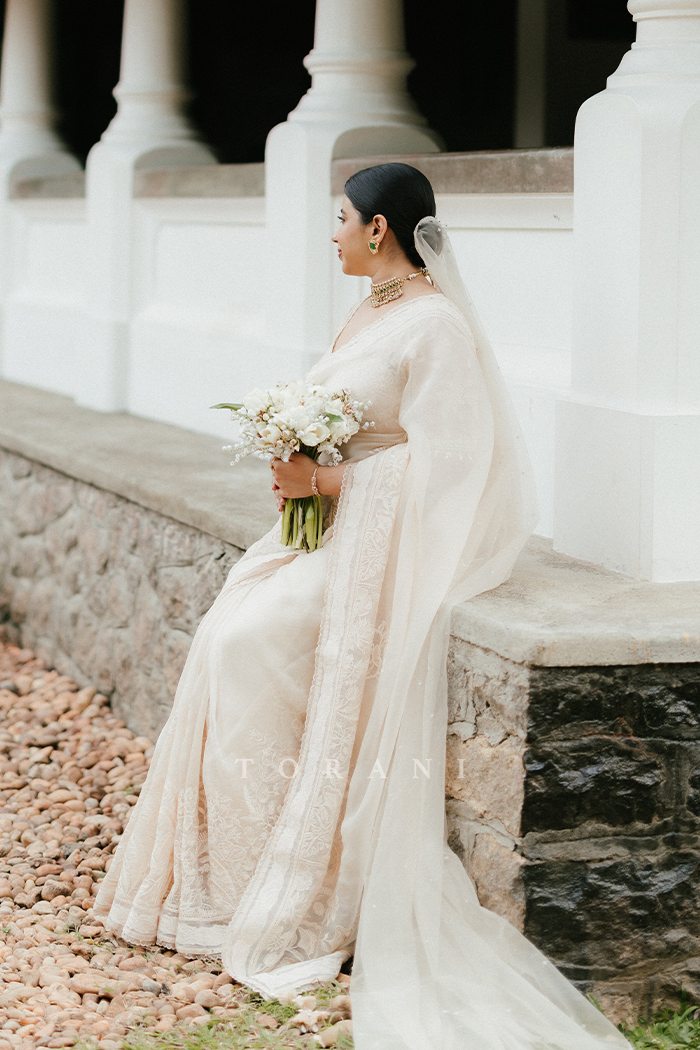 Ammu Jose in our Mradu Dea Saree Set