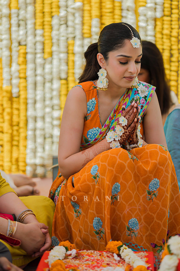 Snigdha Bhasin in our Santree Variyam Eshani Saree Set