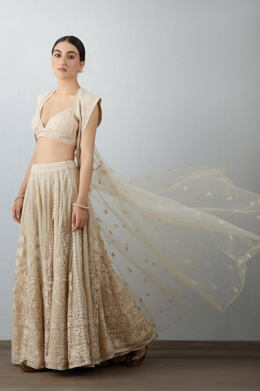 Mogra Doria Lehenga Set