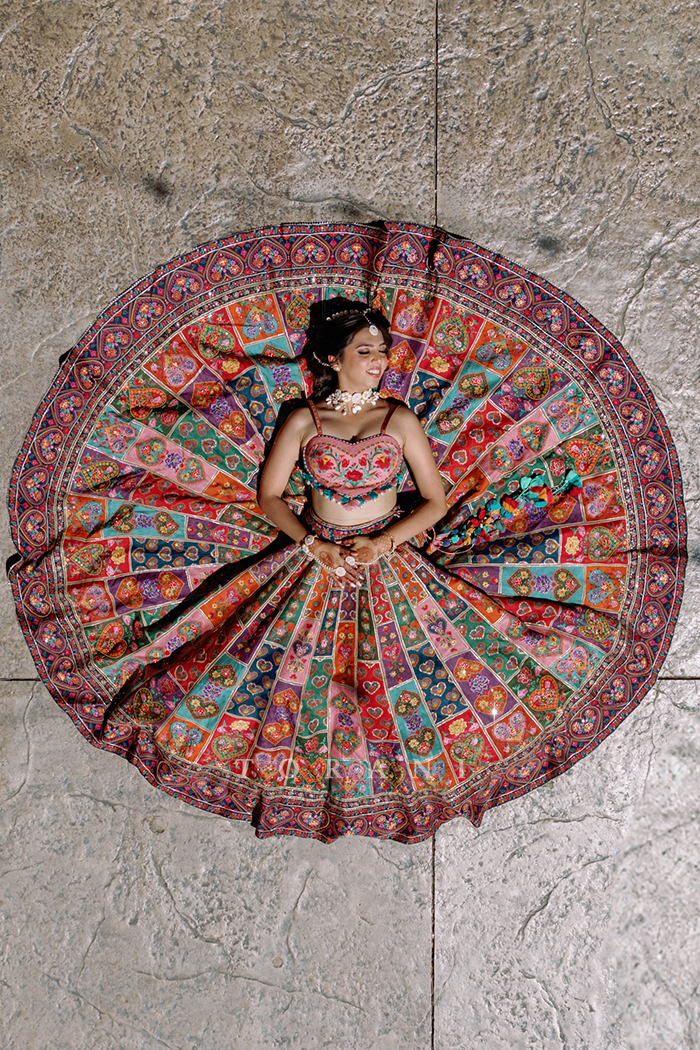 Aishwarya Lande in our Custom Dil Rang Nalini Lehenga Set