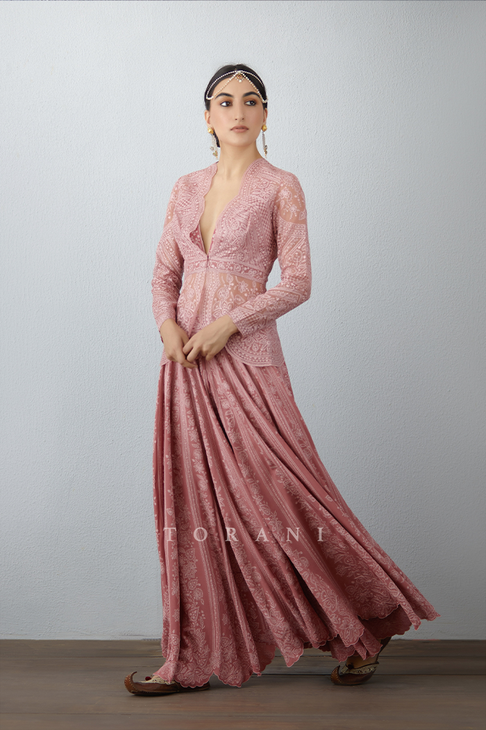 Gulbahar Hawai Jacket Set