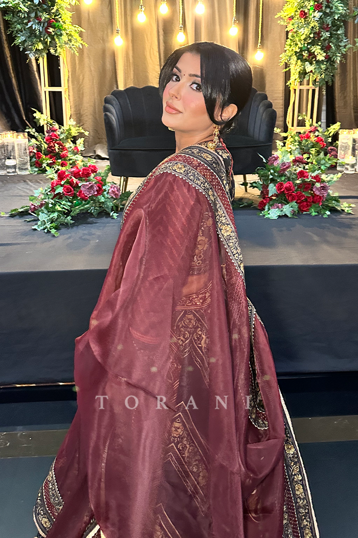 Sarbie Gill In Our Gulnar Khurshid Lehenga Set