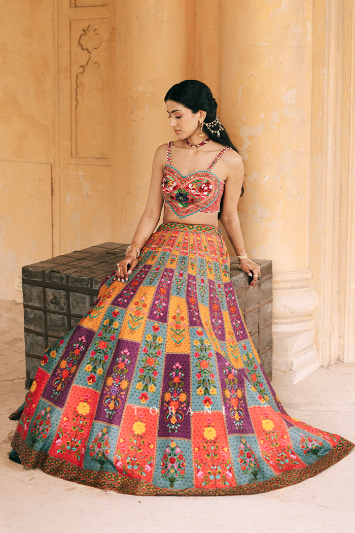 Tuisha Trehan in our Dil Rang Javeri Arsia Lehenga Set