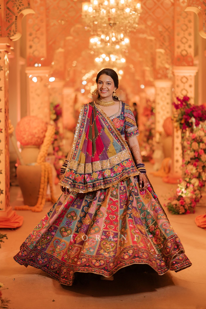 Kajol & Achal in our Dil Rangrez Jiya Lehenga Set and Dil Kusha Rafi Jacket Set