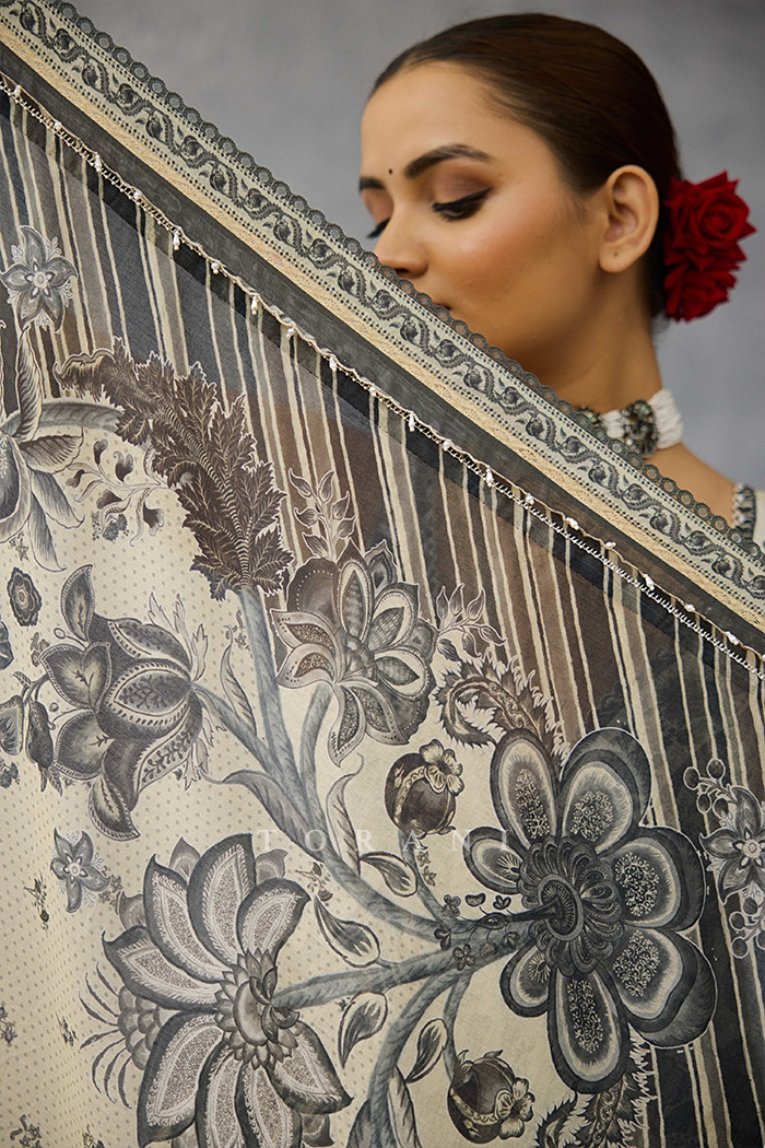 Kalamkari Phulera Scarf