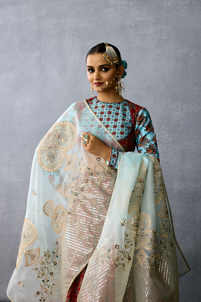 Neer-Kashish Vimalangi Odhni
