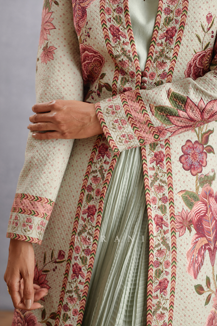 Jaituni Dhuni Jacquard Jacket Set