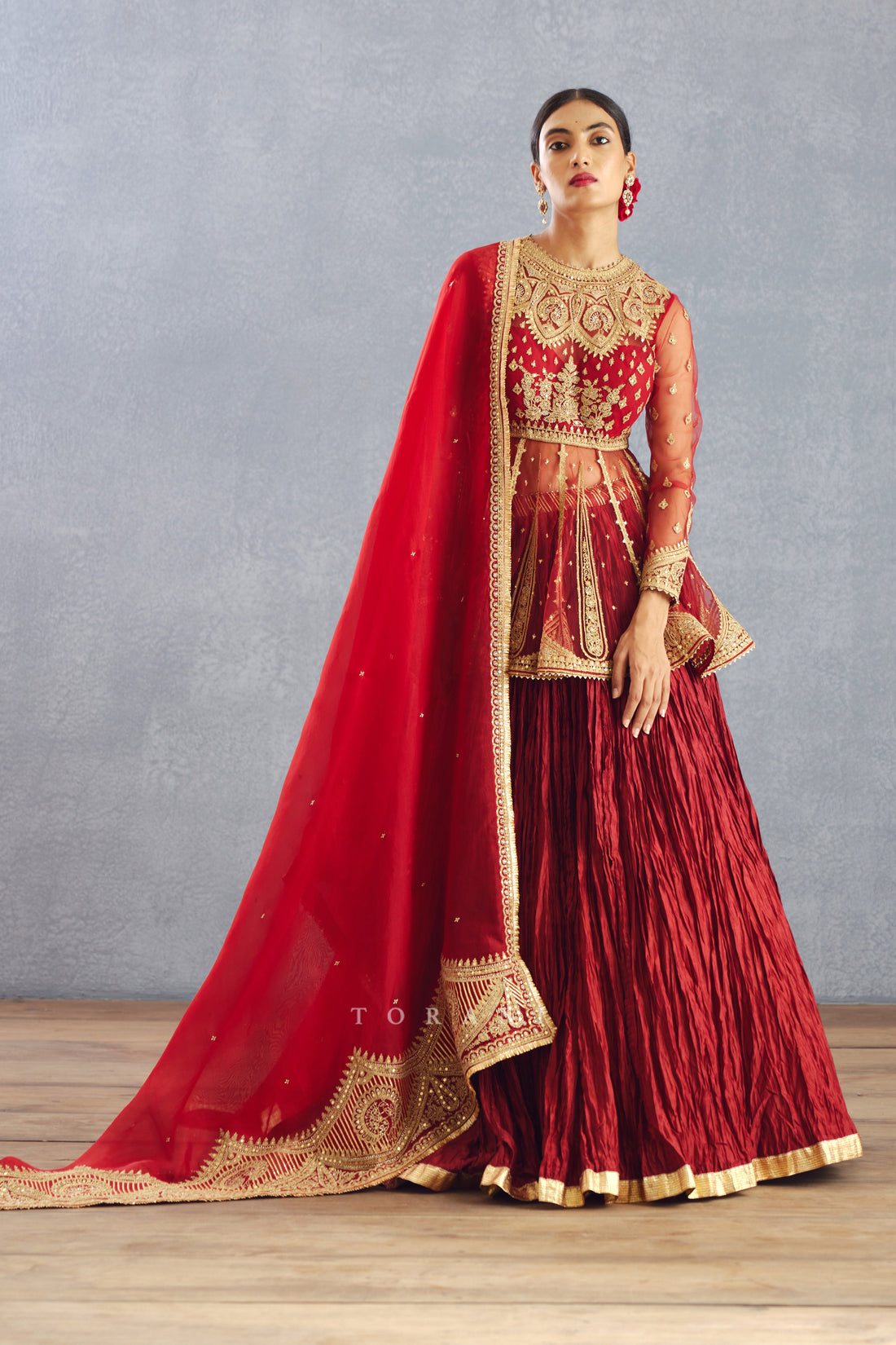 SALE - Sindoori Gautami Lehenga Set