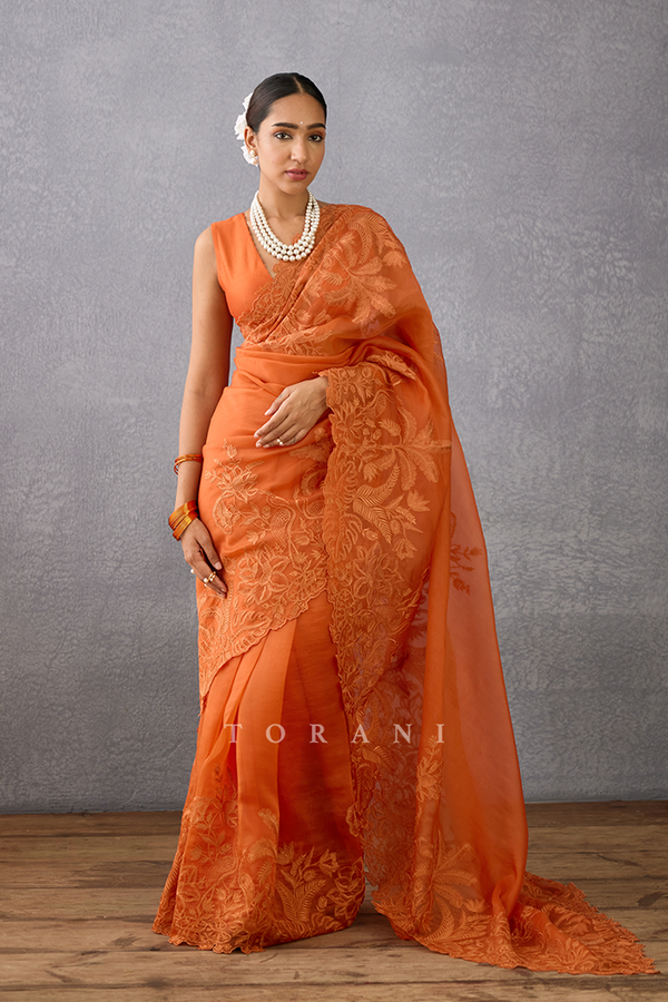 Narangi Advika Saree