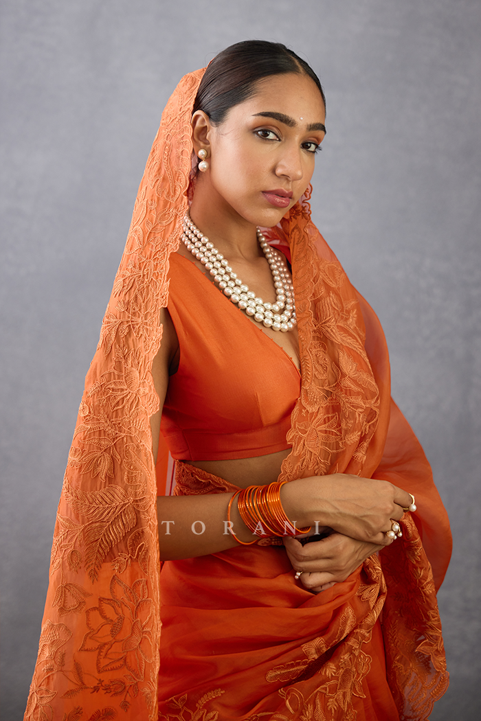 Narangi Advika Saree