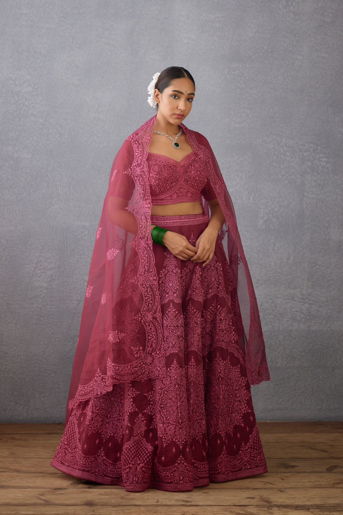 Gulkand Meher Passa Lehenga Set