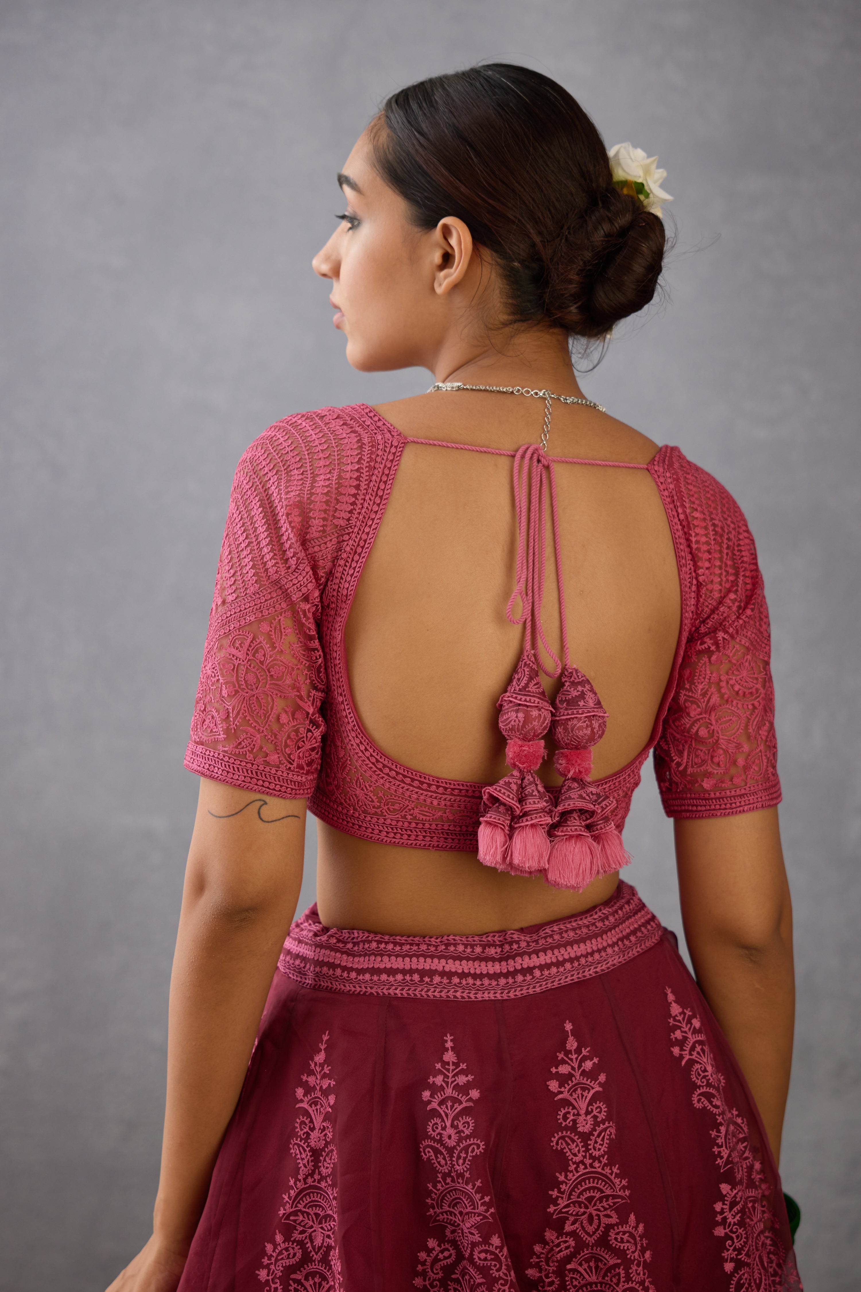 Gulkand Meher Passa Lehenga Set