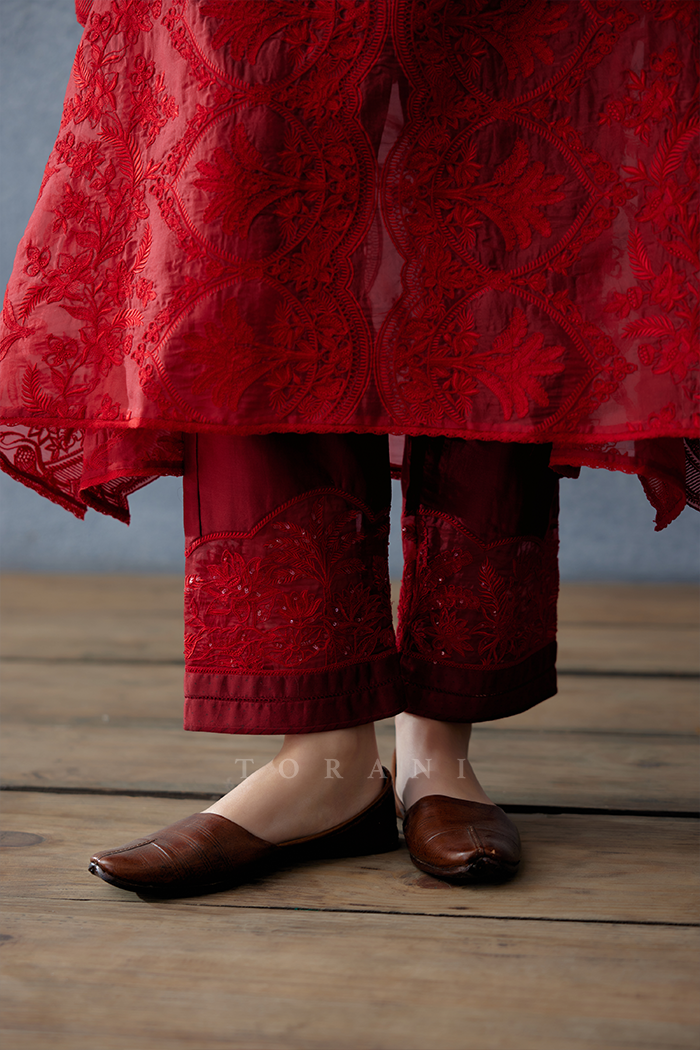 Gulmohar Aqsa Kaftan Set