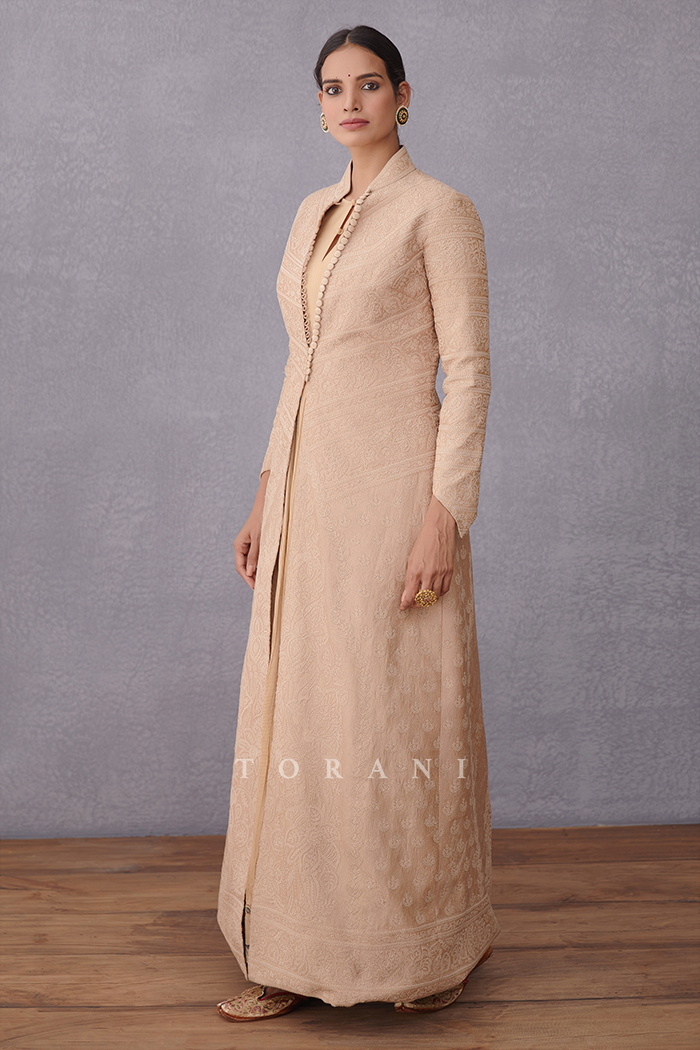 Chandan Dhuni Nakshi Jacket Set