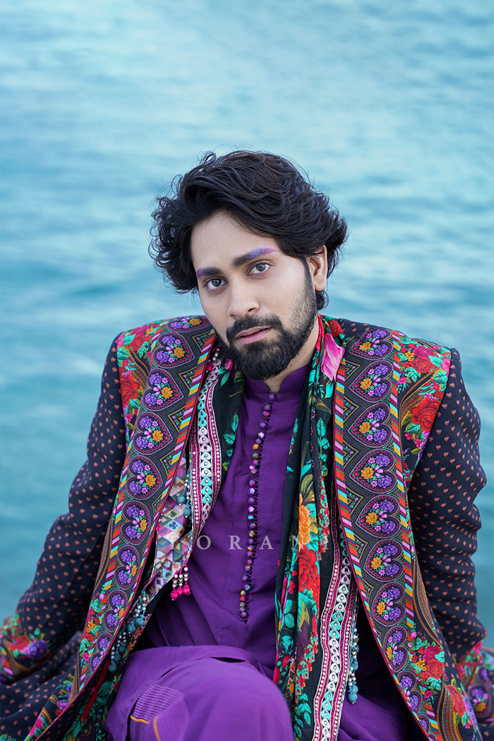 Ankush Bahuguna In Our Dil Shaad Kusha Bahman Rafi Jacket Set & Dil Shaad Wael Scarf