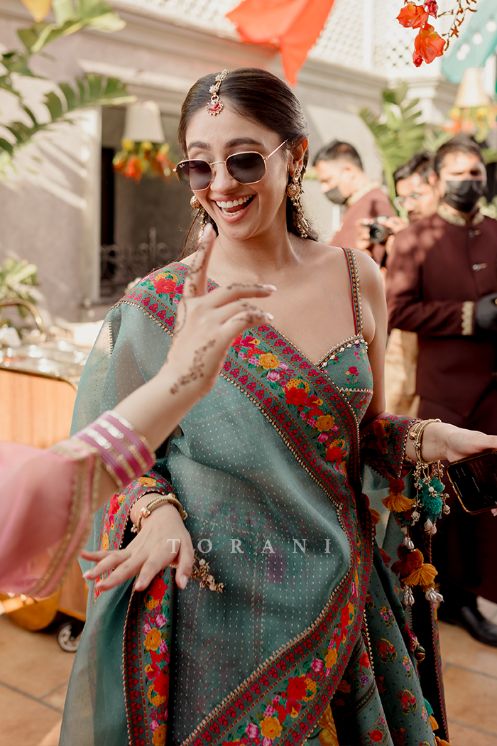 Rashika Gosain in our Dil Nawaz Zarqa Lehenga Set