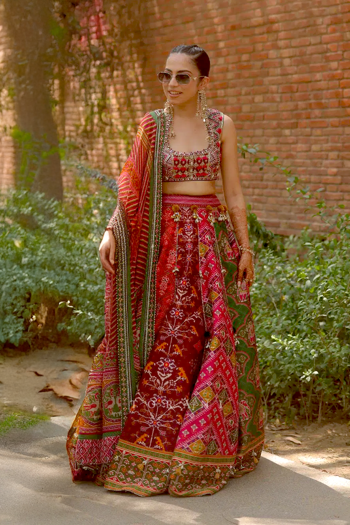 Saima Malhotra in our Rangili Meenakshi Lehenga Set