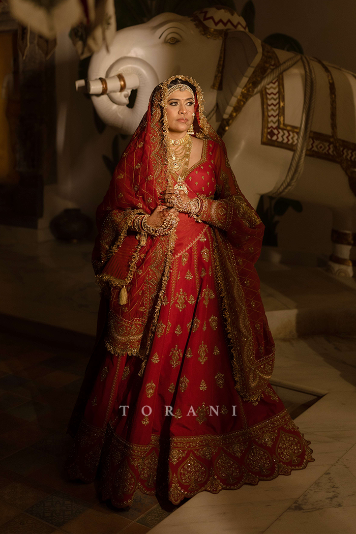 Nikita gadhavi in our Shamse Reia Mariam Lehenga set