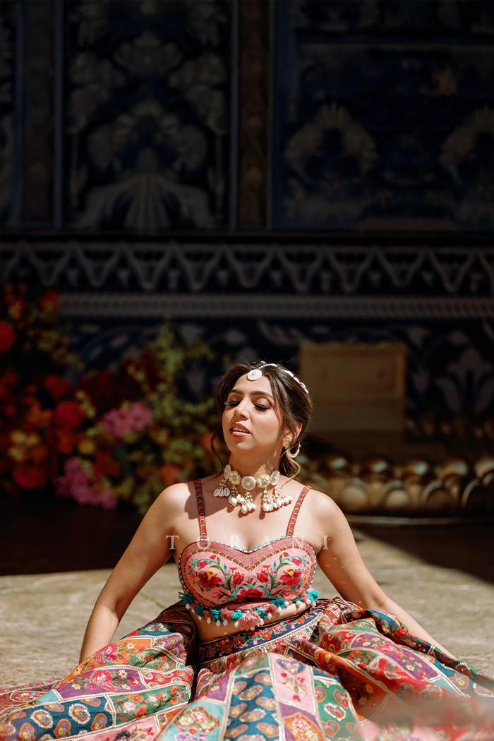 Aishwarya Lande in our Custom Dil Rang Nalini Lehenga Set