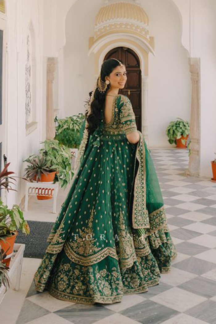 Anubha Singh In Our Custom Mayuri Raazi Anarkali Set