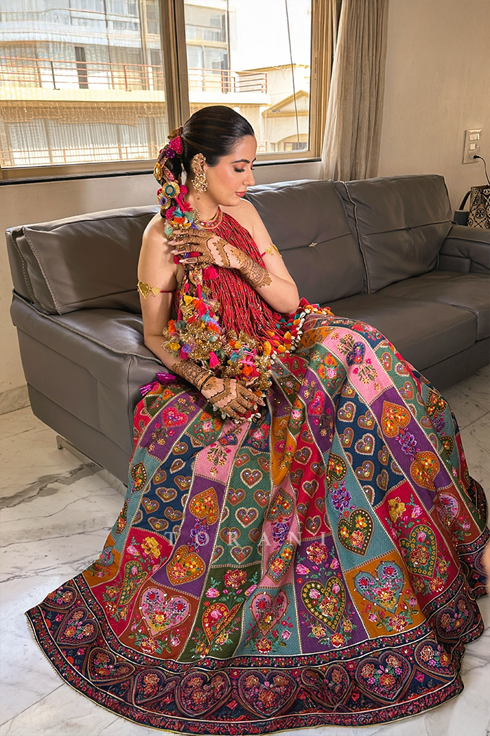ANKITA AJBANI In Our Custom Dil-Rang Jharonka Lehenga Set