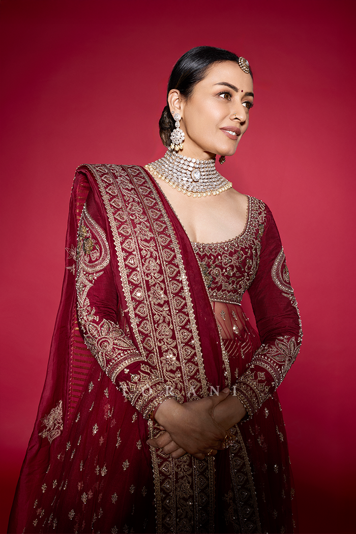 Namrata Shirodkar In Our Shamse Raazi Anarkali Set