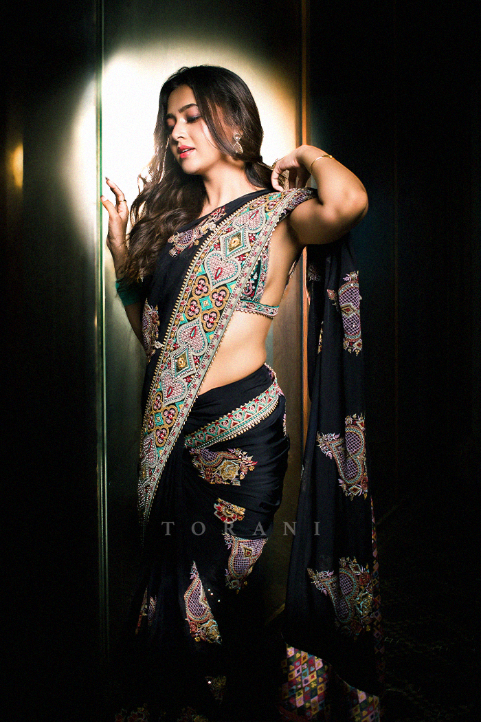 Tejasswi Prakash in our Dil Shaad Rubeka Saree Set