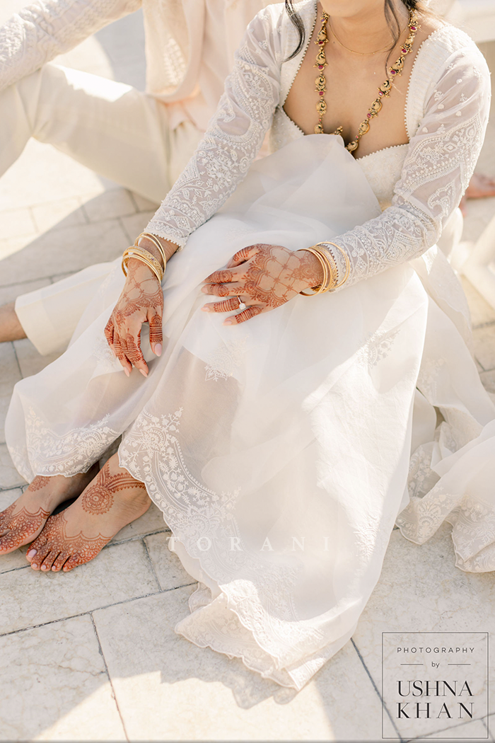 Hayley Sheth in our Swetah Yuvani Ramani Saree Set