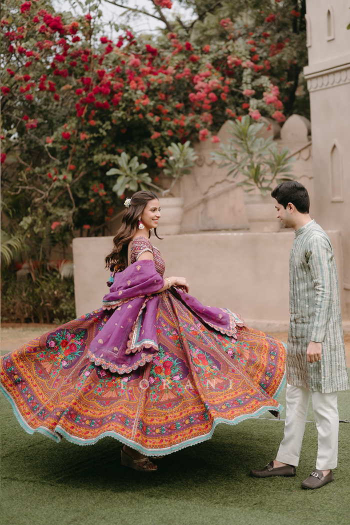 Krisha Bapna in our Dil Kusha Zaiba Anarkali Set