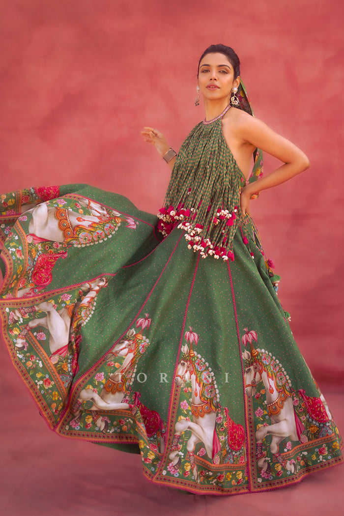 Shriya Pilgaonkar In Our Panna Ashwamedha Lehenga Set