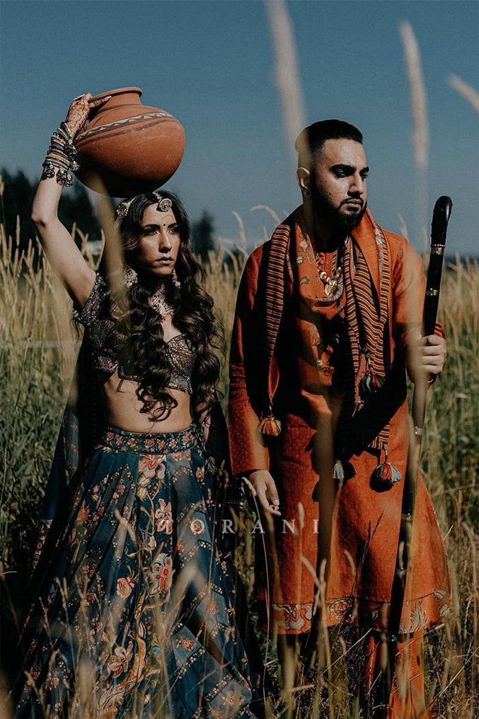 Sharon in our Neelam Nandini Lehenga Set