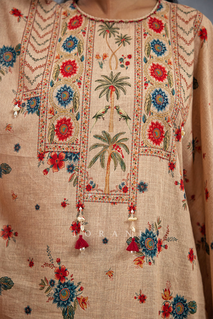 Badami Mahtaab Kaftan